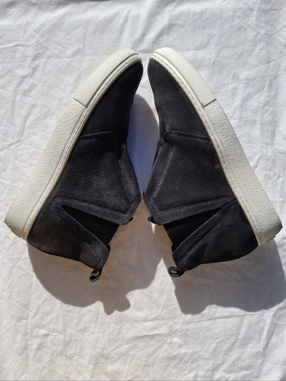 Miz Mooz Black Suede Laurent Sneaker Hybrid Chelsea Boots Size 38 Euro 7.5 US - Picture 5 of 10